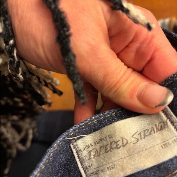 Ralph Lauren denim and supply Men's Dark Blue Jeans worn once 31/30 - Picture 7 of 8